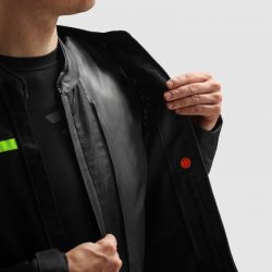 KURTKA TEKSTYLNA REBELHORN ECHO BLACK/FLUO YELLOW 