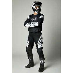 SPODNIE FOX 180 REVN BLACK/WHITE  ENDURO CROSS