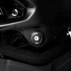 ZAŚLEPKI RAMY RG RACING BMW F900GS(A) 24- / F850GS 22- / F900R 20- LEWA BLACK
