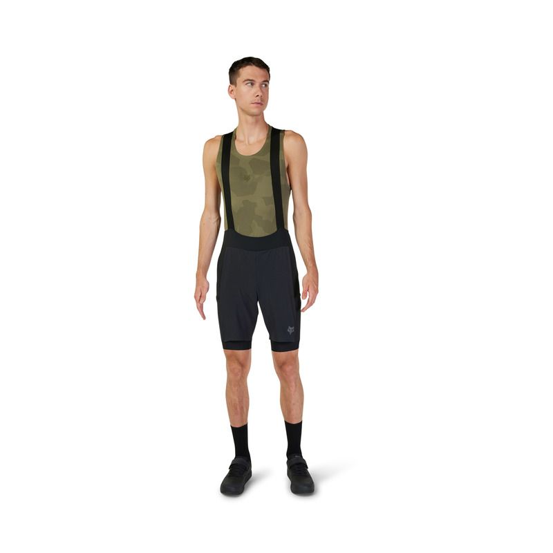 SPODENKI ROWEROWE FOX FLEXAIR ASCENT CARGO BIB BLACK  ENDURO CROSS