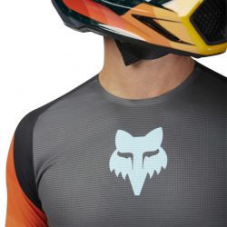 BLUZA FOX FLEXAIR GRID BLACK/ORANGE  ENDURO CROSS