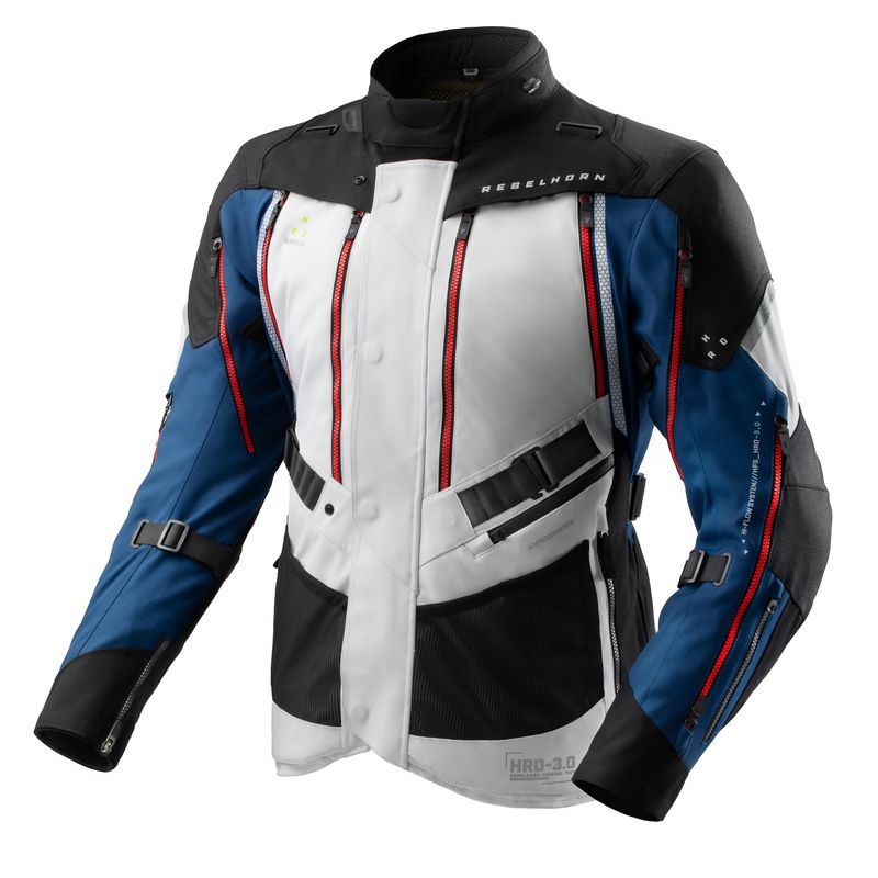 KURTKA TEKSTYLNA REBELHORN HARDY 3.0 BLUE/GREY/RED 