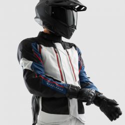 KURTKA TEKSTYLNA REBELHORN HARDY 3.0 BLUE/GREY/RED 