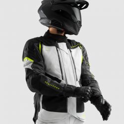 KURTKA TEKSTYLNA REBELHORN HARDY 3.0 BLACK/GREY/FLUO YELLOW 