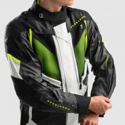 KURTKA TEKSTYLNA REBELHORN HARDY 3.0 BLACK/GREY/FLUO YELLOW 