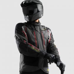 KURTKA TEKSTYLNA REBELHORN HARDY 3.0 ANTHRACITE/GREY/YELLOW 