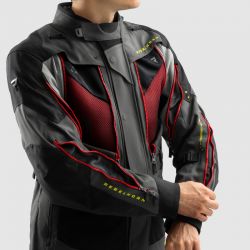 KURTKA TEKSTYLNA REBELHORN HARDY 3.0 ANTHRACITE/GREY/YELLOW 