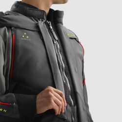 KURTKA TEKSTYLNA REBELHORN HARDY 3.0 ANTHRACITE/GREY/YELLOW 
