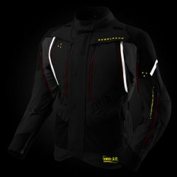 KURTKA TEKSTYLNA REBELHORN HARDY 3.0 ANTHRACITE/GREY/YELLOW 