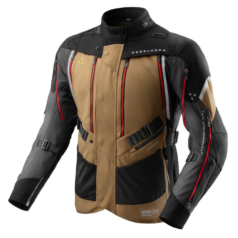 KURTKA TEKSTYLNA REBELHORN HARDY 3.0 DESERT/GREY/RED KURTKA TEKSTYLNA REBELHORN HARDY 3.0 DESERT/GREY/RED