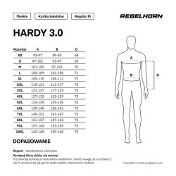 KURTKA TEKSTYLNA REBELHORN HARDY 3.0 DESERT/GREY/RED 
