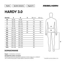 SPODNIE TEKSTYLNE REBELHORN HARDY 3.0 DESERT/GREY/RED 