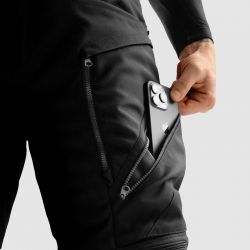 SPODNIE TEKSTYLNE REBELHORN HARDY 3.0 BLACK (KRÓTKA NOGAWKA) 