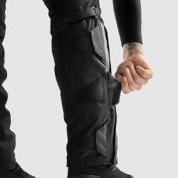 SPODNIE TEKSTYLNE REBELHORN HARDY 3.0 BLACK (KRÓTKA NOGAWKA) 