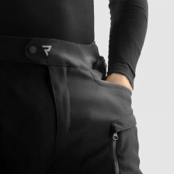 SPODNIE TEKSTYLNE REBELHORN HARDY 3.0 BLACK (KRÓTKA NOGAWKA) 