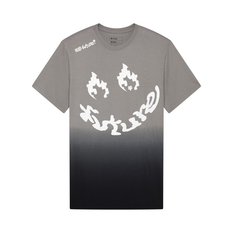 T-SHIRT FOX HELLO PREM STEEL GREY  ENDURO CROSS