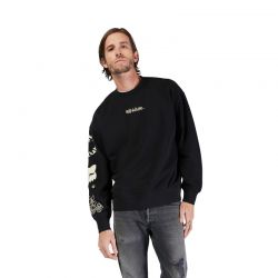 BLUZA FOX HELLO FUTURE OVERSIZED CREW BLACK  ENDURO CROSS