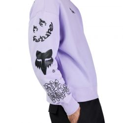 BLUZA FOX HELLO FUTURE OVERSIZED CREW LILAC  ENDURO CROSS