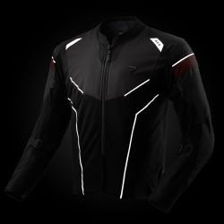 KURTKA TEKSTYLNA REBELHORN HIFLOW V BLACK/GREY/RED 