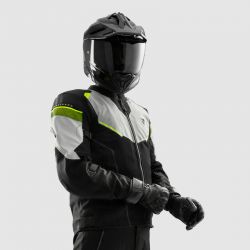 KURTKA TEKSTYLNA REBELHORN HIFLOW V BLACK/GREY/FLUO YELLOW 