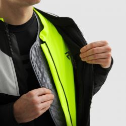 KURTKA TEKSTYLNA REBELHORN HIFLOW V BLACK/GREY/FLUO YELLOW 