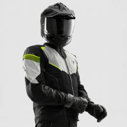 KURTKA TEKSTYLNA REBELHORN HIFLOW V BLACK/GREY/FLUO YELLOW 