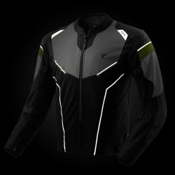 KURTKA TEKSTYLNA REBELHORN HIFLOW V BLACK/GREY/FLUO YELLOW 