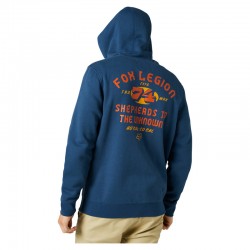 BLUZA Z KAPTUREM NA ZAMEK FOX AT BAY DARK INDIGO  ENDURO CROSS