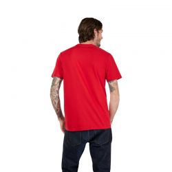 T-SHIRT FOX IMAGE SKULL PREM CARDINAL  ENDURO CROSS