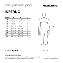 KURTKA SKÓRZANA REBELHORN INFERNO BLACK 