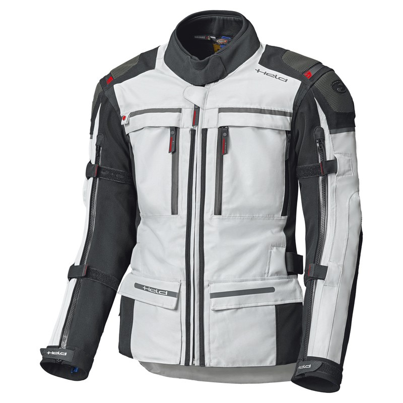 KURTKA TEKSTYLNA HELD ATACAMA [GORE-TEX] GREY/RED TUMMY 