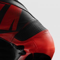 SPODNIE SKÓRZANE REBELHORN INFERNO BLACK/FLUO RED 