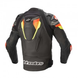 KURTKA SKÓRZANA ALPINESTARS ATEM V4 BLACK/FLUO RED/FLUO YELLOW 