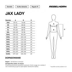 KURTKA TEKSTYLNA REBELHORN JAX LADY BLACK 