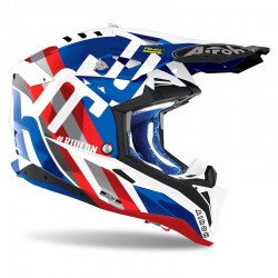 KASK AIROH AVIATOR 3 RAINBOW BLUE/RED GLOSS 
