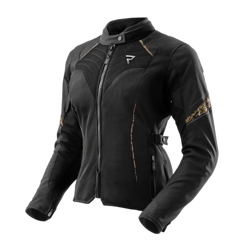 KURTKA TEKSTYLNA REBELHORN JAX LADY BLACK/GOLD KURTKA TEKSTYLNA REBELHORN JAX LADY BLACK/GOLD