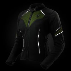 KURTKA TEKSTYLNA REBELHORN JAX LADY BLACK/FLUO YELLOW 
