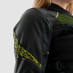 KURTKA TEKSTYLNA REBELHORN JAX LADY BLACK/FLUO YELLOW 