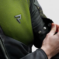 KURTKA TEKSTYLNA REBELHORN JAX BLACK/FLUO YELLOW 