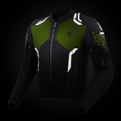 KURTKA TEKSTYLNA REBELHORN JAX BLACK/FLUO YELLOW 