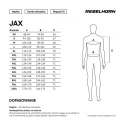 KURTKA TEKSTYLNA REBELHORN JAX BLACK/FLUO YELLOW 