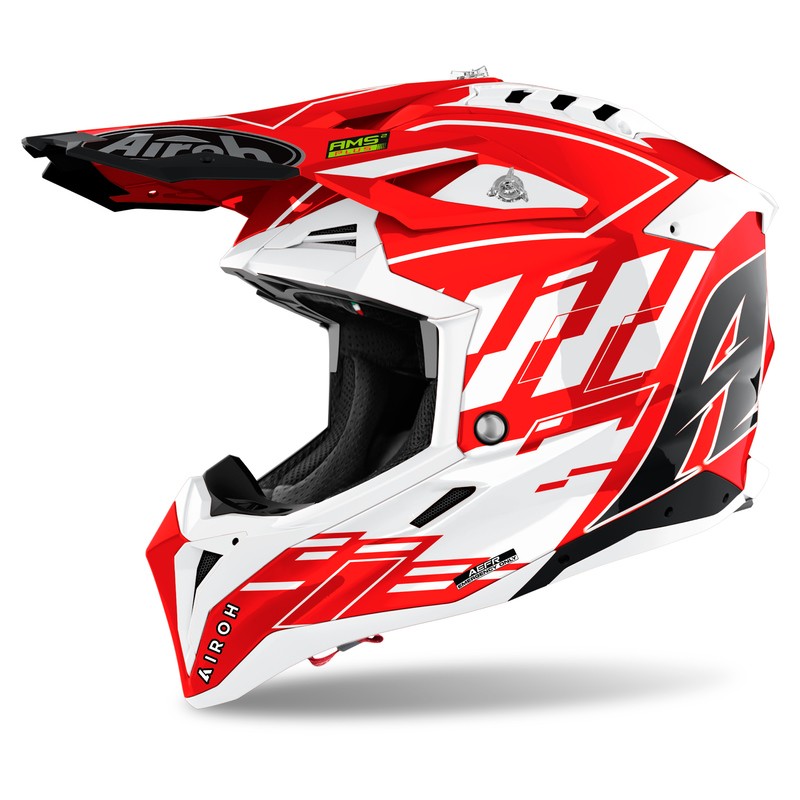 KASK AIROH AVIATOR 3 RAMPAGE RED GLOSS 