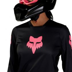 BLUZA FOX LADY BLACKOUT BLACK/BLACK  ENDURO CROSS