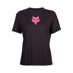 T-SHIRT FOX LADY FOX HEAD BLACK/PINK  ENDURO CROSS