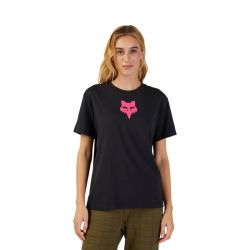 T-SHIRT FOX LADY FOX HEAD BLACK/PINK  ENDURO CROSS