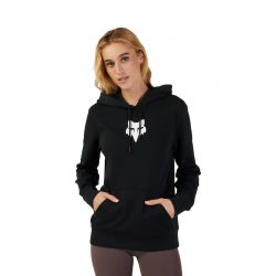 BLUZA Z KAPTUREM FOX LADY HEAD BLACK  ENDURO CROSS