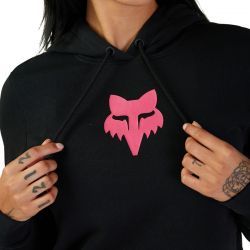 BLUZA Z KAPTUREM FOX LADY HEAD BLACK/PINK  ENDURO CROSS