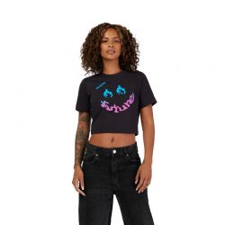 T-SHIRT FOX LADY HELLO BABY BLACK  ENDURO CROSS