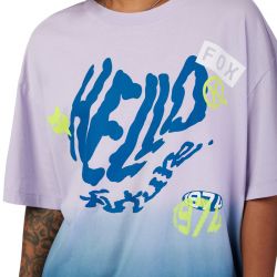 T-SHIRT FOX LADY HELLO FUTURE OVERSIZED LILAC  ENDURO CROSS