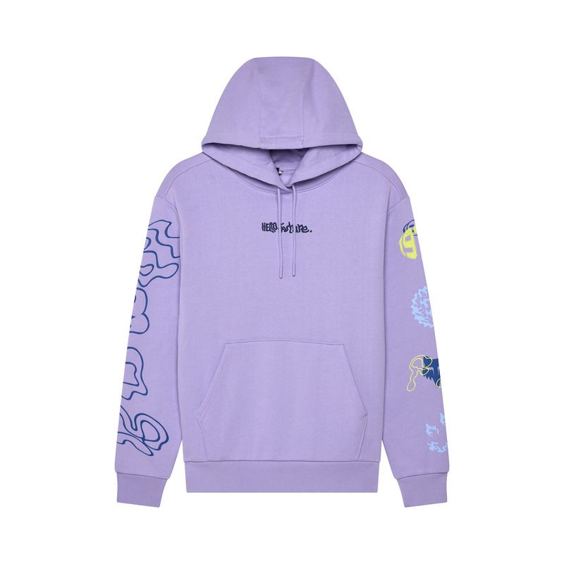 BLUZA Z KAPTUREM FOX LADY HELLO FUTURE FLEECE PO LILAC  ENDURO CROSS